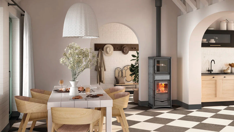 Poêle à bois La Nordica Rossella Plus Forno.165 Petra 9,4 kW - image 1