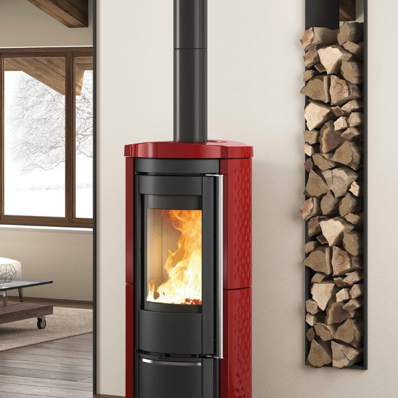 Poêle à bois La Nordica Liù.16 7,5 kW – Bordeaux