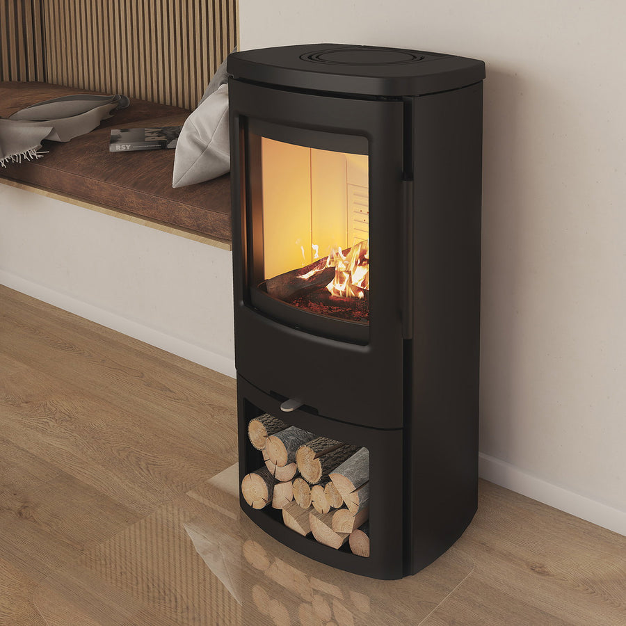 Poêle à bois TermaTech TT44 acier noir 4,8 kW