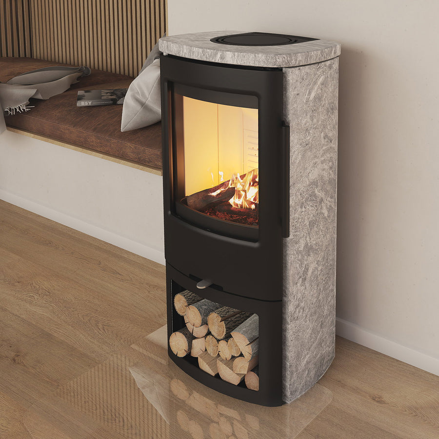 Poêle à bois TermaTech TT44S en stéatite 4,8 kW - image 1