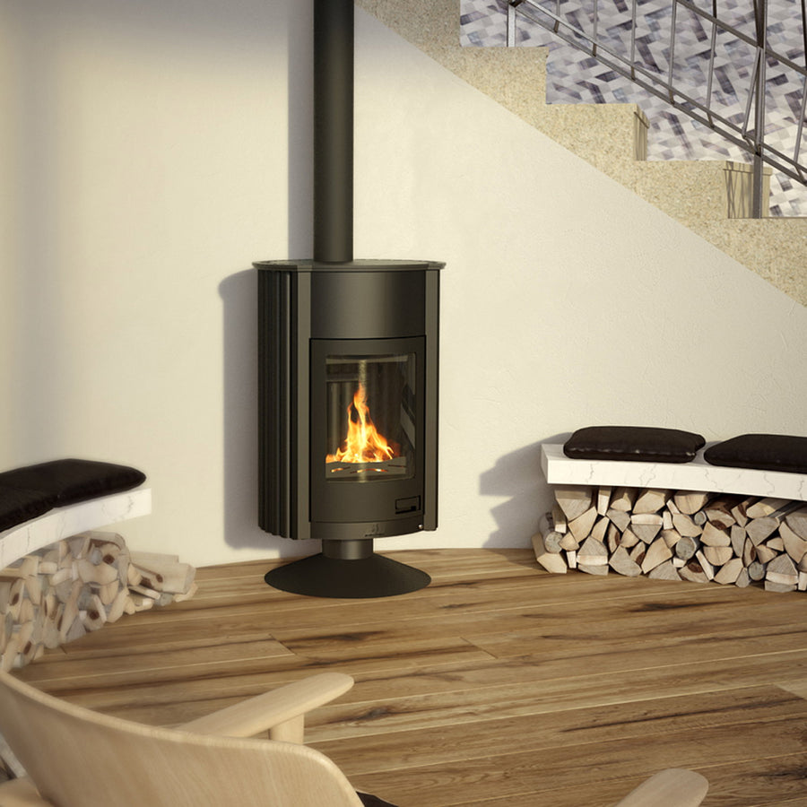 Poêle à air chaud Masterflamme Grande II Noir 17 kW HSF41-006 - image 1