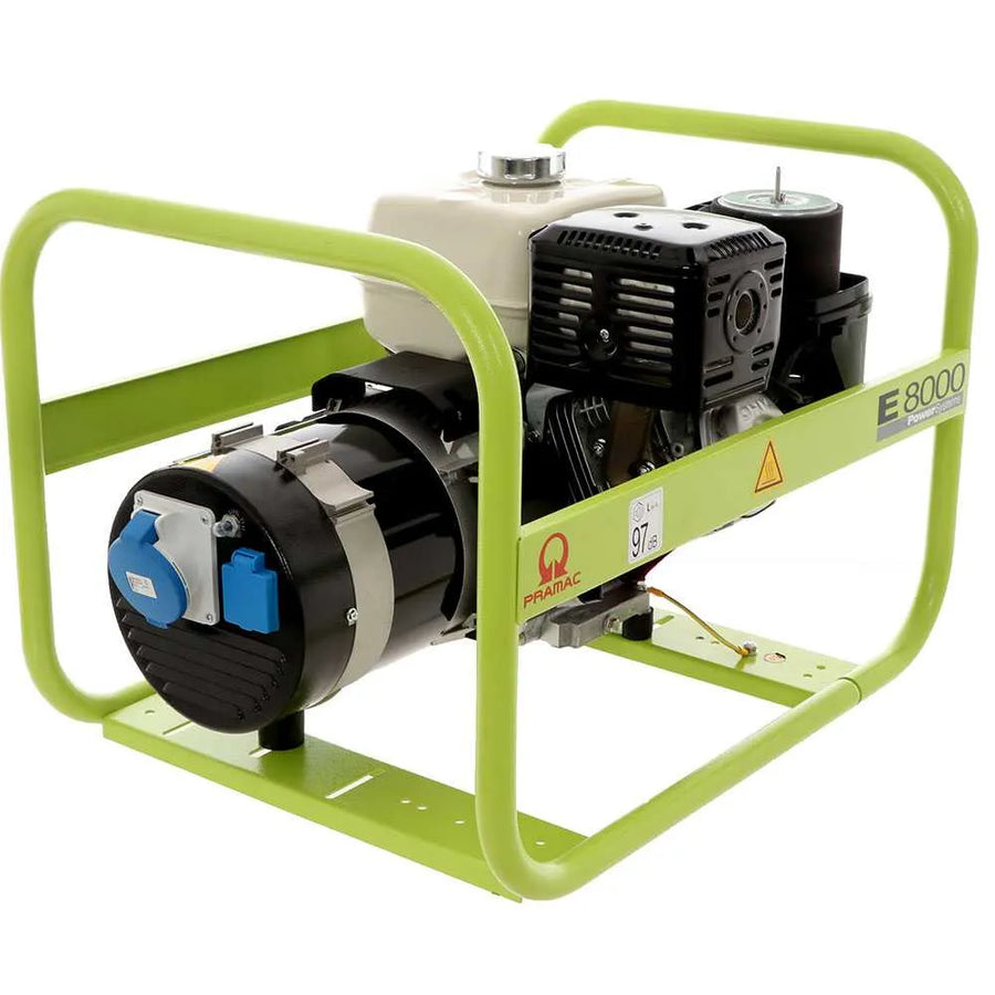 Pramac E 8000 groupe électrogène essence monophasé 6400 W moteur Honda GX390