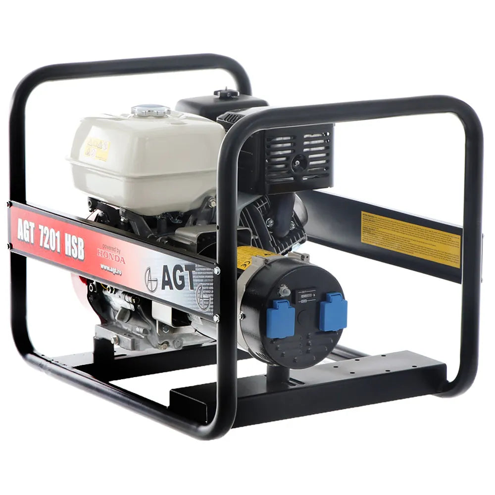 AGT 7201 HSB groupe électrogène essence monophasé 6100 W avec moteur Honda GX390