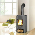 Poêle à bois Wamsler Ugnis gris pierre naturelle 8 kW