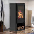 Wamsler Turon – Poêle à bois noir 8 kW, chauffage jusqu’à 240 m³
