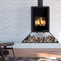 Poêle à bois HS Flamingo Deluxe Senai Noir 9 kW HSF42-032 - image 1