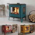 ETNA Luxe Onyx Pop – Poêle à bois 10 kW, classe A+, 3 vitres