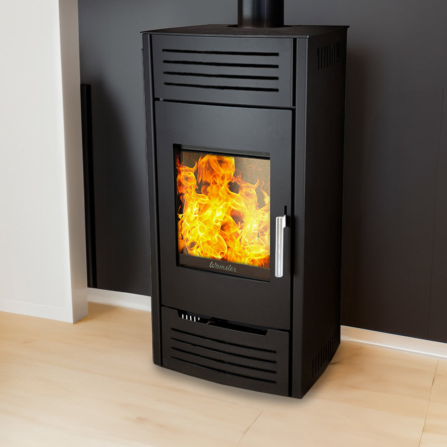 Wamsler Seto – Poêle à bois en acier noir 8 kW