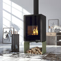 Poêle à bois HS Flamingo Deluxe Pentai Olive 9 kW - image 1