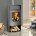 Poêle à bois Justus Island Aqua II 10 kW avec échangeur d’eau gris