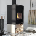 Poêle à bois HS Flamingo Deluxe Pentai Crème 9 kW - image 1