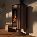 Poêle à bois Masterflamme Medie II Velvety Brown 12 kW - image 1