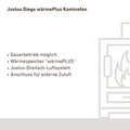 Poêle à bois Justus Diego wärmePlus 7 kW