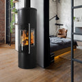 Poêle à bois Schmitzker Fisterra Vista Heat acier noir – 7 kW - image 1
