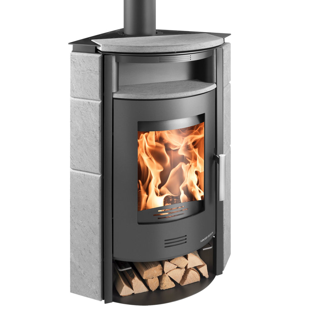 Poêle à bois Haas+Sohn Kuopio II Anthracite Serpentino 8 kW - image 2