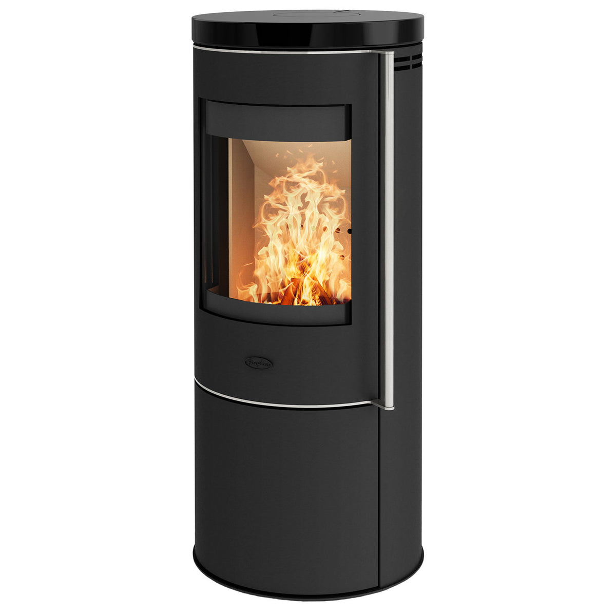 Poêle à bois Fireplace Elite Toronto E6024 acier noir et plaque céramique 5,5 kW