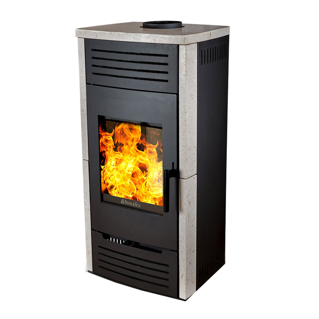 Poêle à bois Wamsler Seto pierre calcaire 8 kW