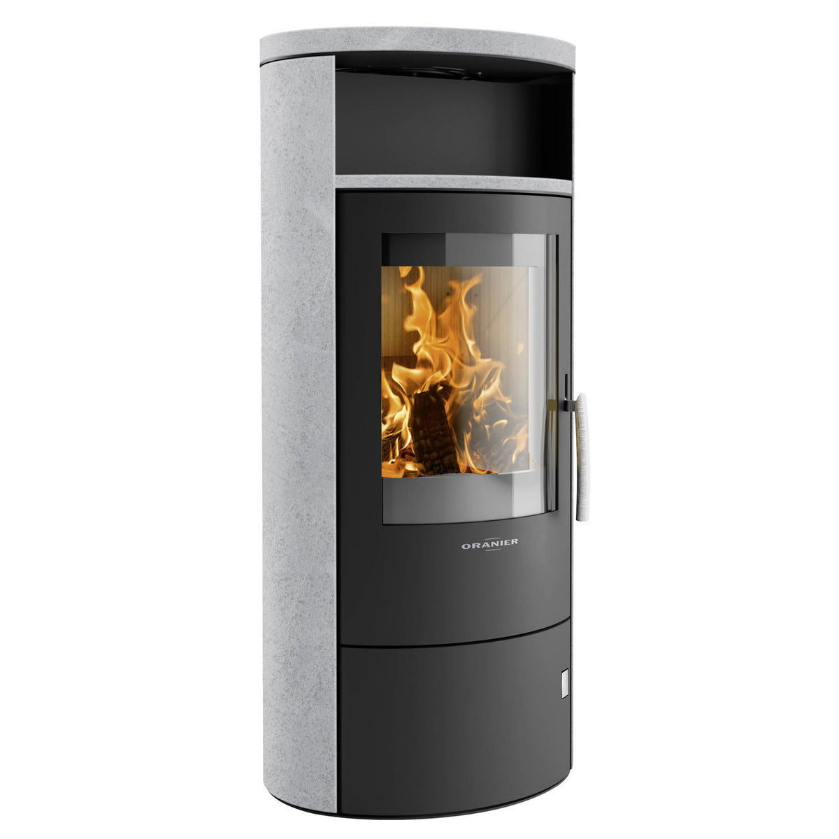 Poêle à bois Oranier Polar 7 2.0 acier noir et pierre ollaire – 6,5 kW - image 2
