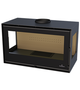 Poêle à bois Bronpi BIMBA-90-3C – 16 kW, bûches de 80 cm