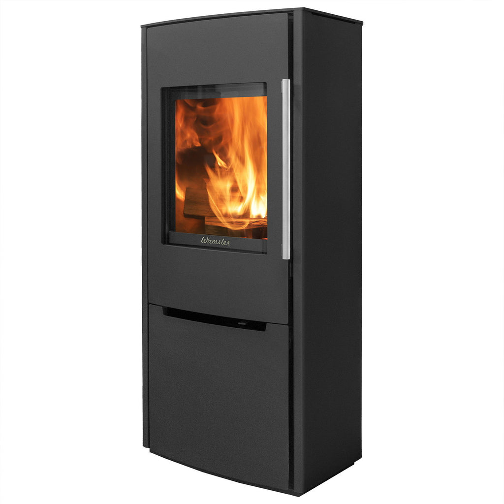 Wamsler Pylon 1G – Poêle à bois en acier noir 6,2 kW