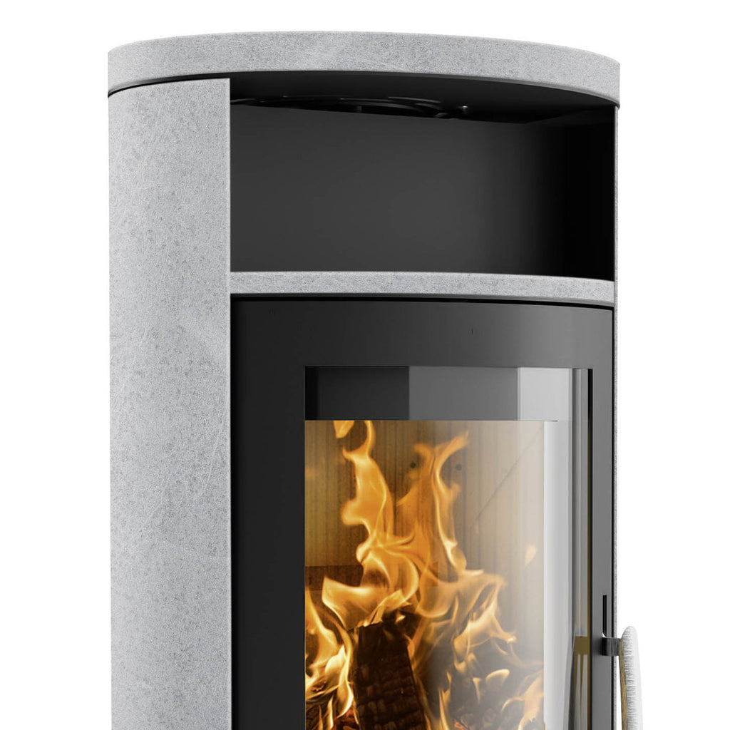 Poêle à bois Oranier Polar 7 2.0 acier noir et pierre ollaire – 6,5 kW - image 3