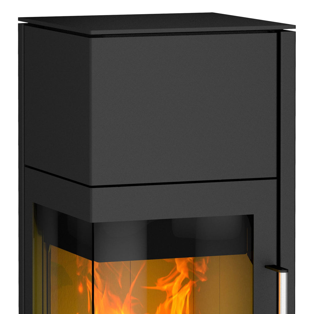 Poêle à bois Cheminée Royale K6490 acier noir 6,6 kW
