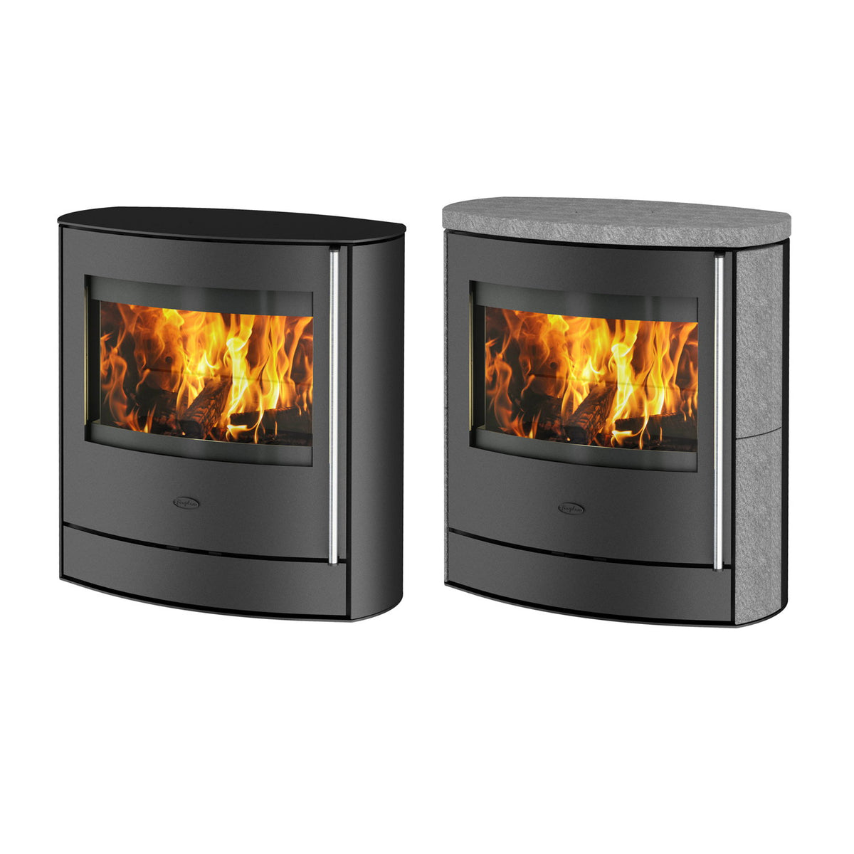 Poêle à bois Fireplace Adamis K6350 acier noir 7,5 kW