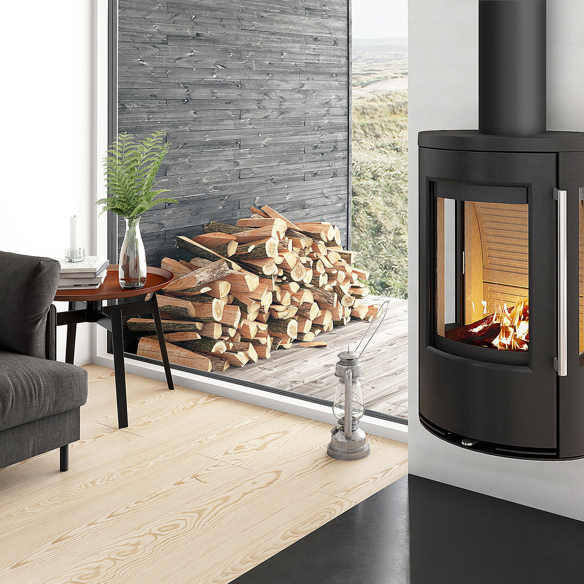 Poêle à bois TermaTech TT23RGW Acier Noir 5,6 kW - image 3