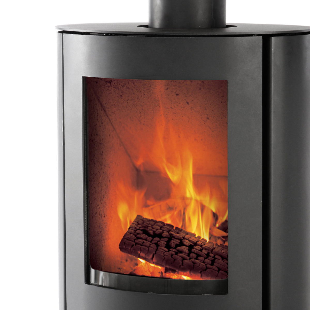 Poêle à bois TermaTech TT20 Bazic R acier noir 5 kW
