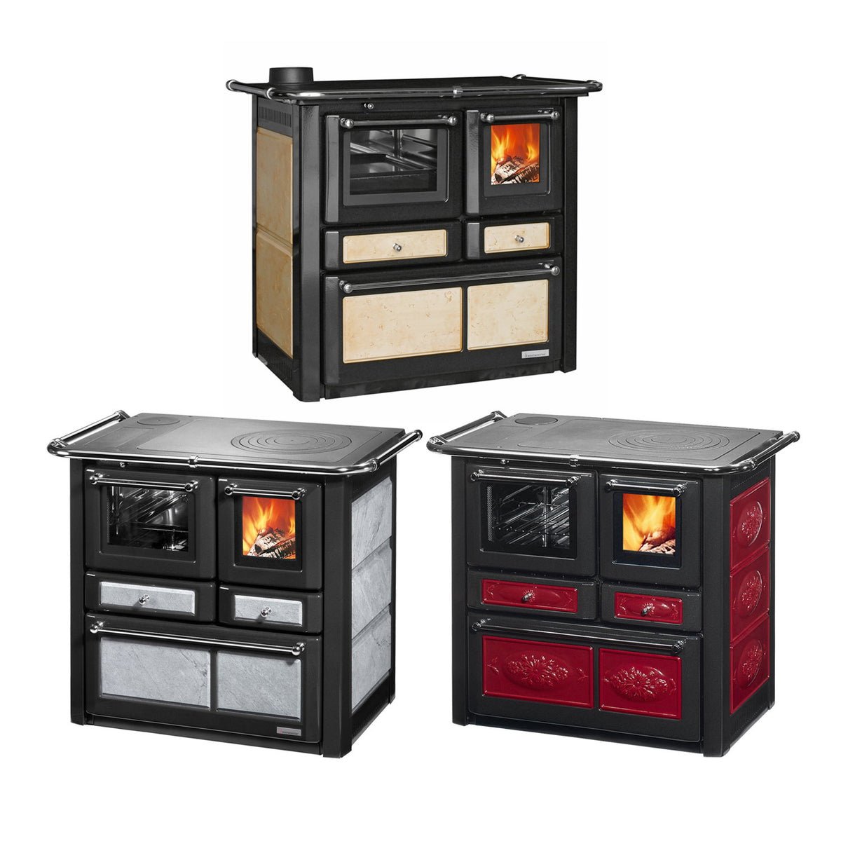 Poêle de cuisine Wamsler K 85 F Céramique Antique avec Four à Gauche 6 kW - image 3