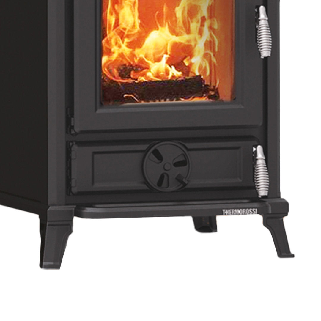 Poêle à bois Thermorossi Filo Evo6 noir 10,8 kW