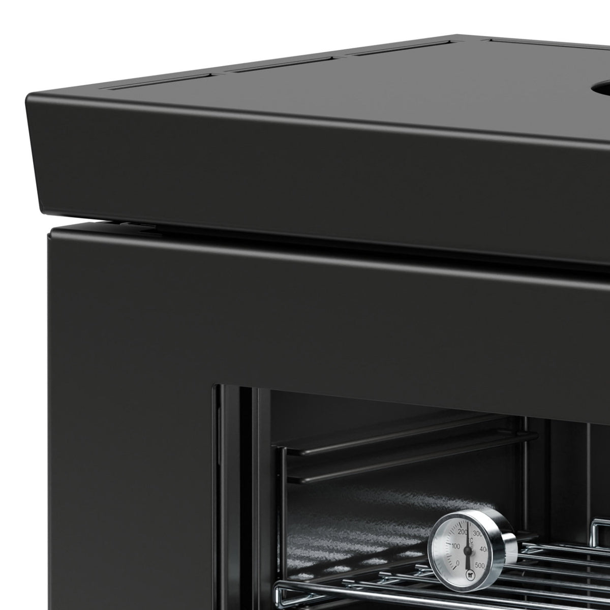 Thermorossi poêle à bois Zen O Evo6 noir mat avec four et range-bûches 7,7 kW - image 4