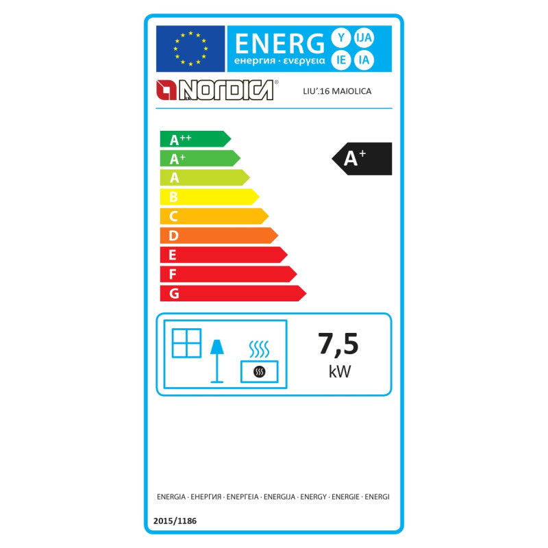Poêle à bois La Nordica Liù.16 7,5 kW – Bordeaux
