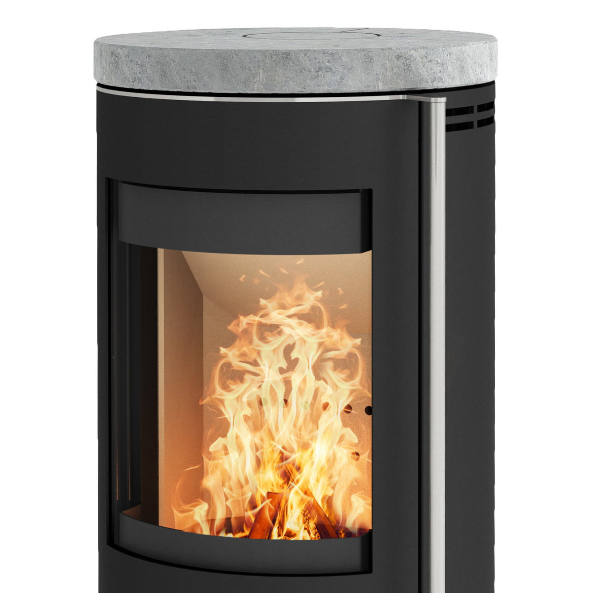 Poêle à bois Fireplace Elite Toronto E6023 acier noir et stéatite 5,5 kW