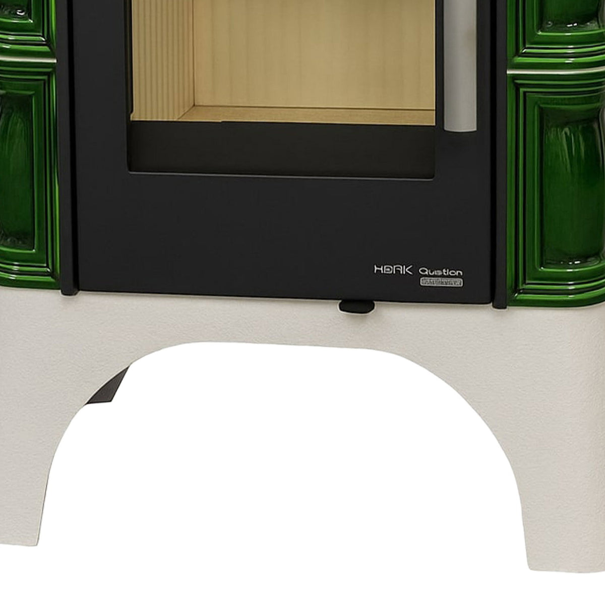 Poêle à bois Haas+Sohn Treviso III 246.37 perl-noir vert 6,3 kW