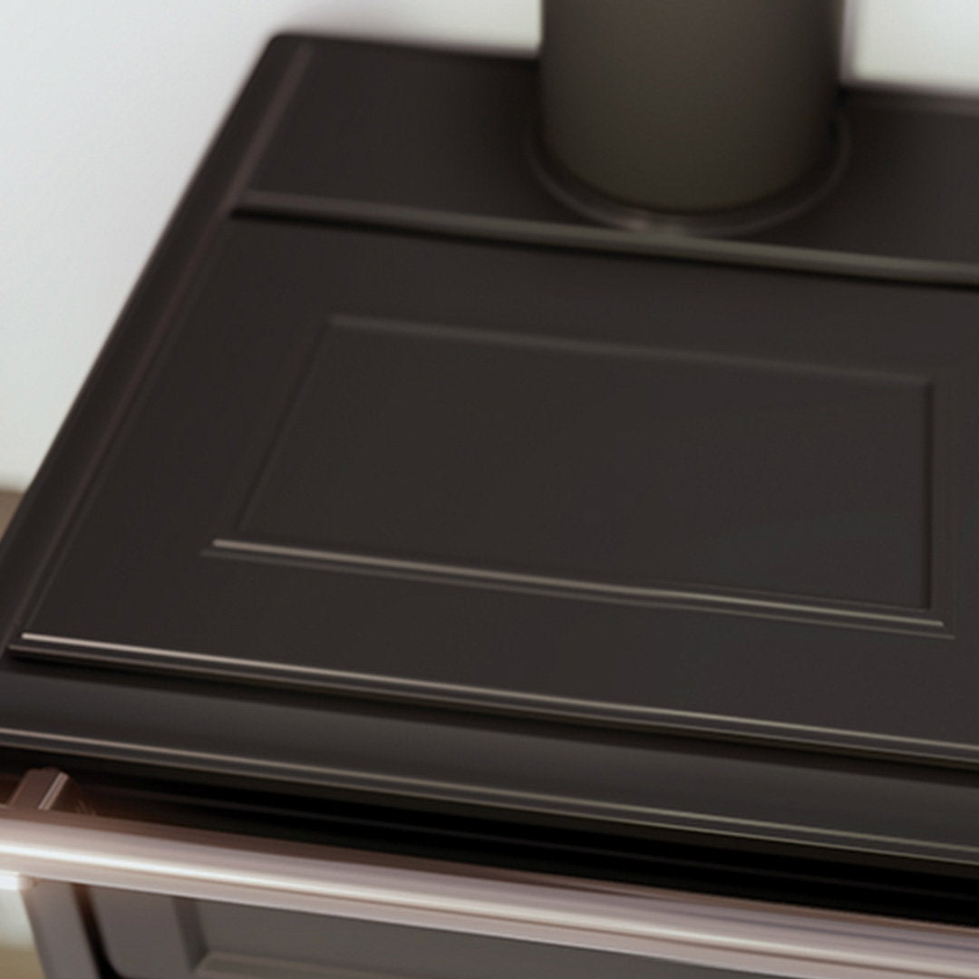 Poêle à bois Thermorossi Filo Evo6 noir 10,8 kW