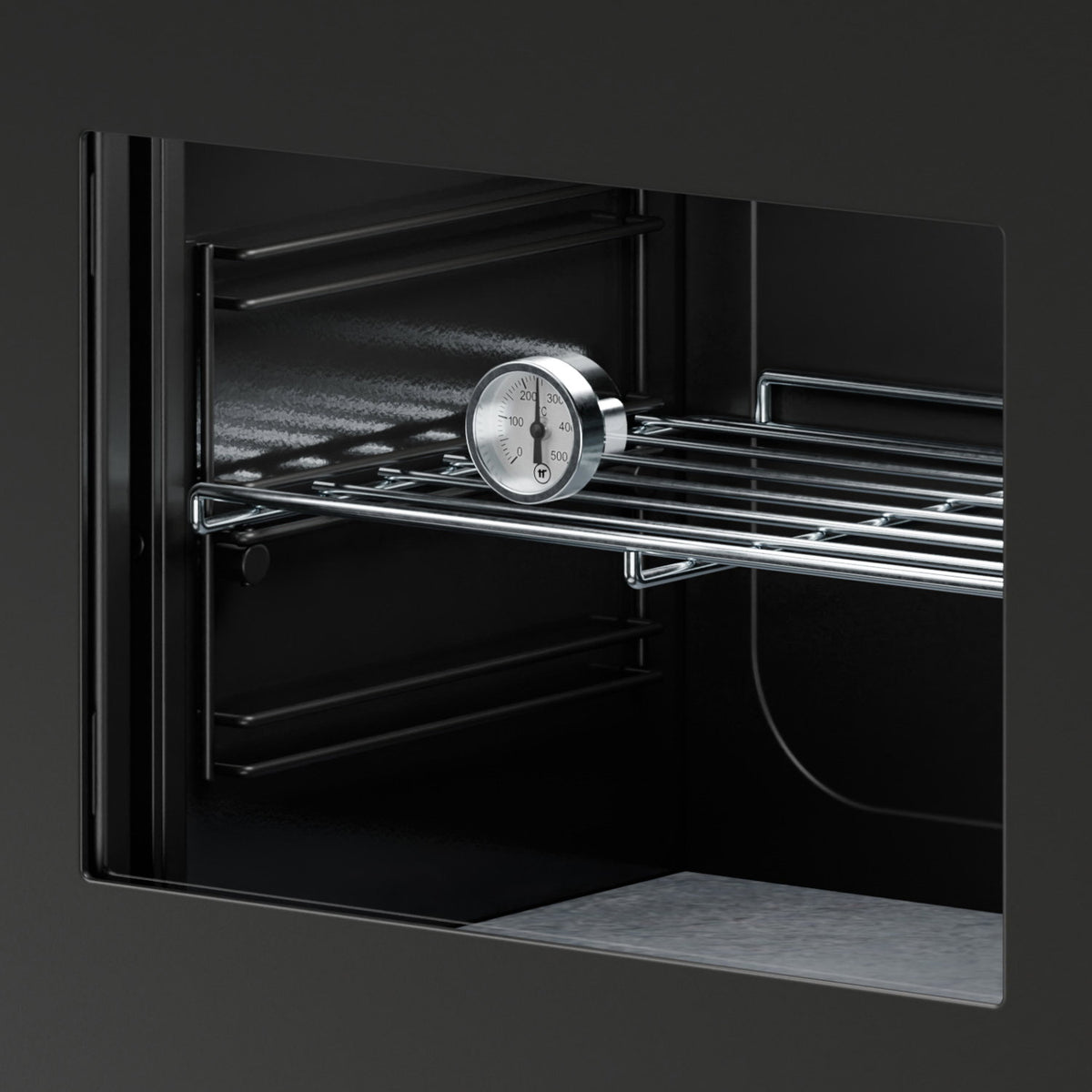 Thermorossi poêle à bois Zen O Evo6 noir mat avec four et range-bûches 7,7 kW - image 5