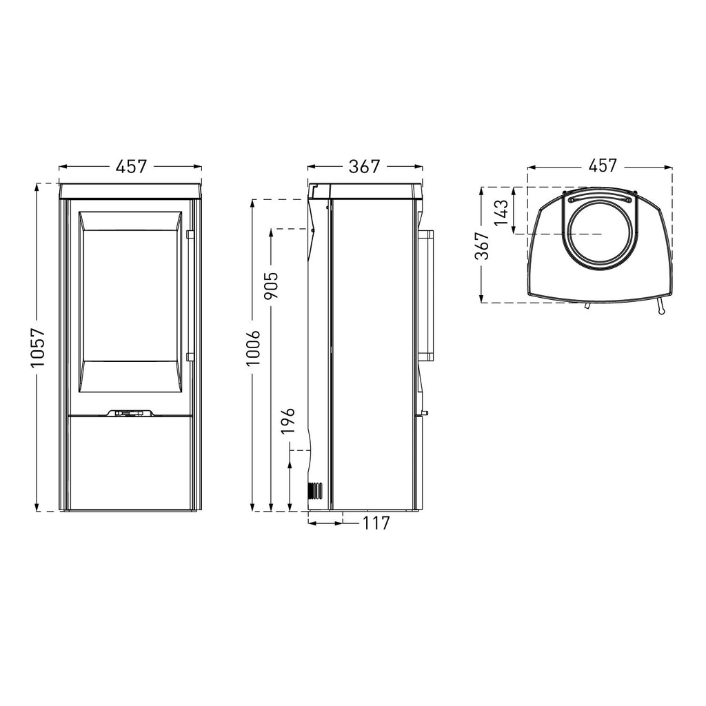 Schéma dimensionnel du TermaTech TT30