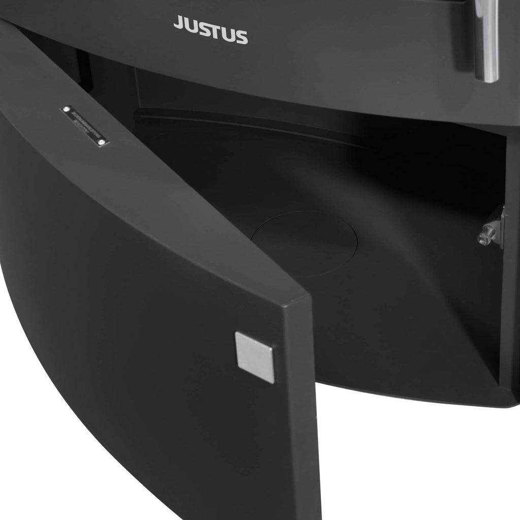 Poêle à bois Justus Agero W+ en acier noir et pierre ollaire 7 kW - image 5