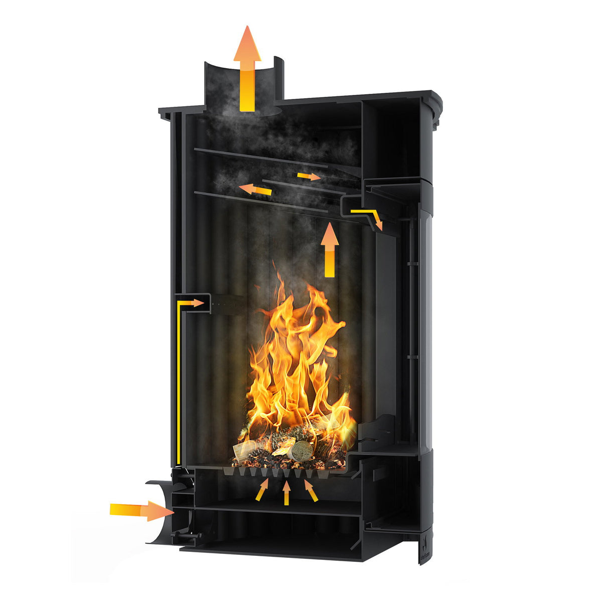 Poêle à bois Masterflamme Medie II Crème HSF41-029 12 kW - image 5