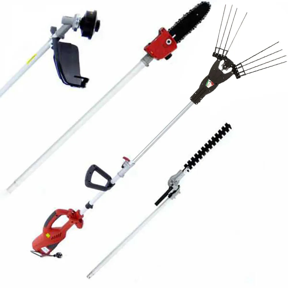 GeoTech BC 1400 Combi - Peigne vibreur et débroussailleuse multifonction électrique