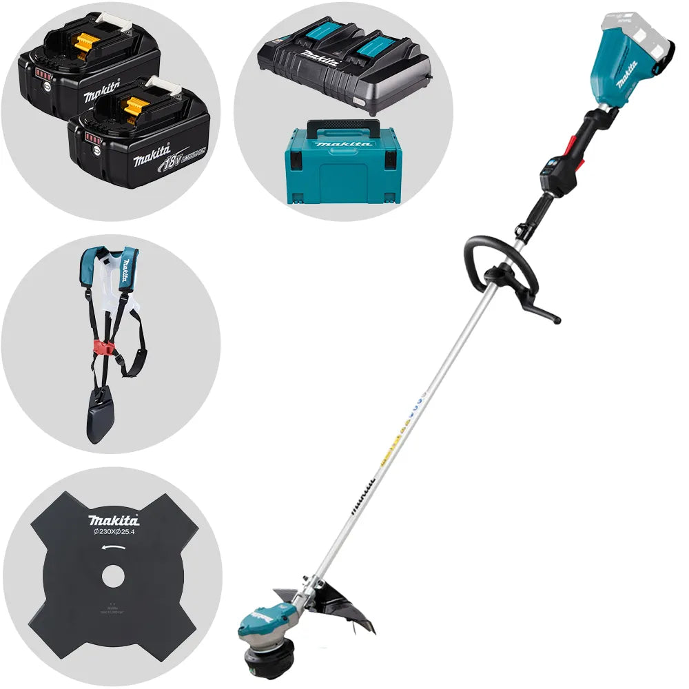 Makita DUR368LZ débroussailleuse et accessoires