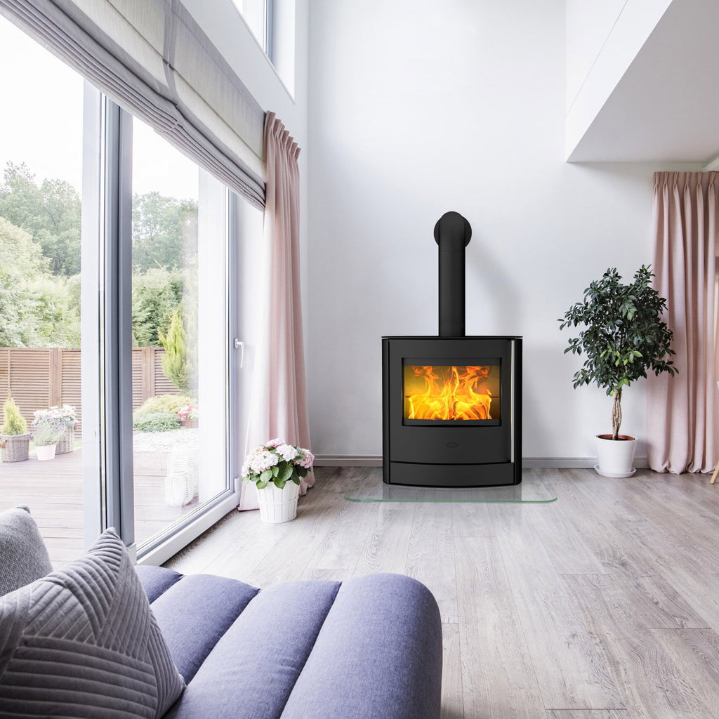 Poêle à bois Fireplace Adamis K6350 acier noir 7,5 kW