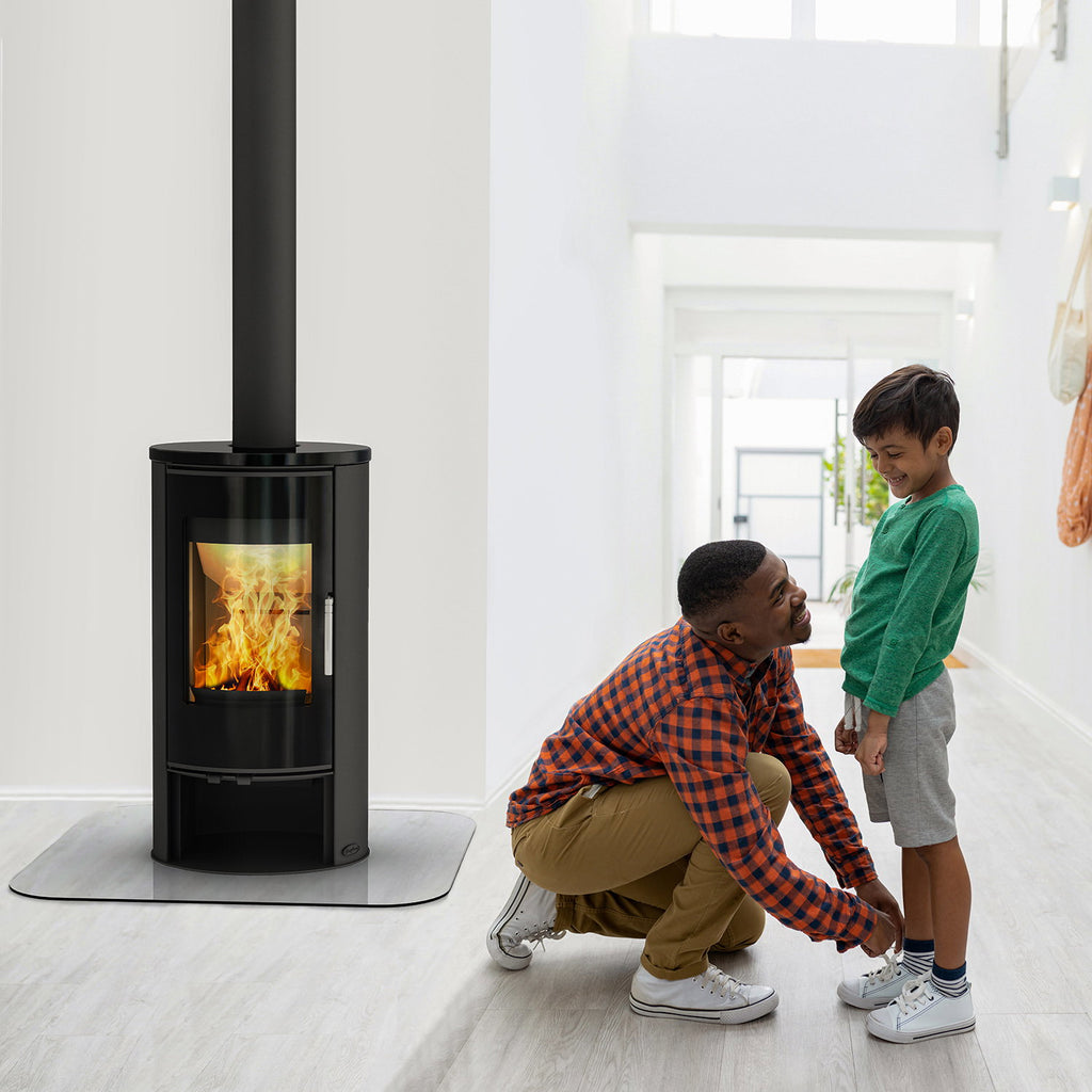 Poêle à bois Fireplace Elite Kobe céramique noire 6 kW