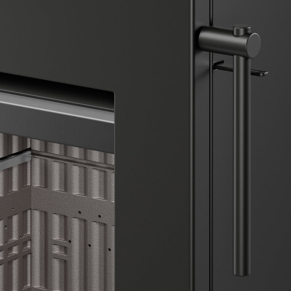 Thermorossi poêle à bois Zen O Evo6 noir mat avec four et range-bûches 7,7 kW - image 6