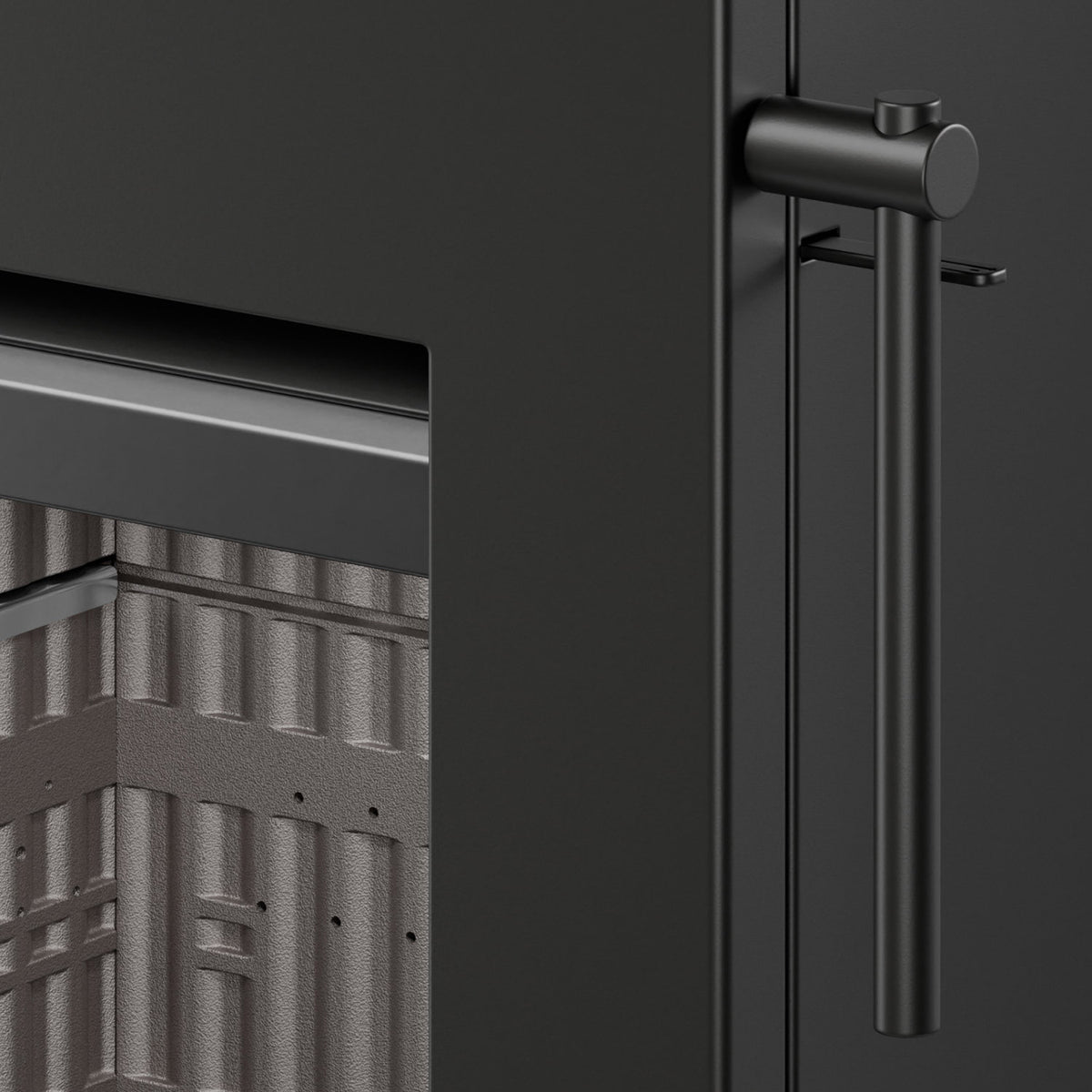 Thermorossi poêle à bois Zen O Evo6 noir mat avec four et range-bûches 7,7 kW - image 6