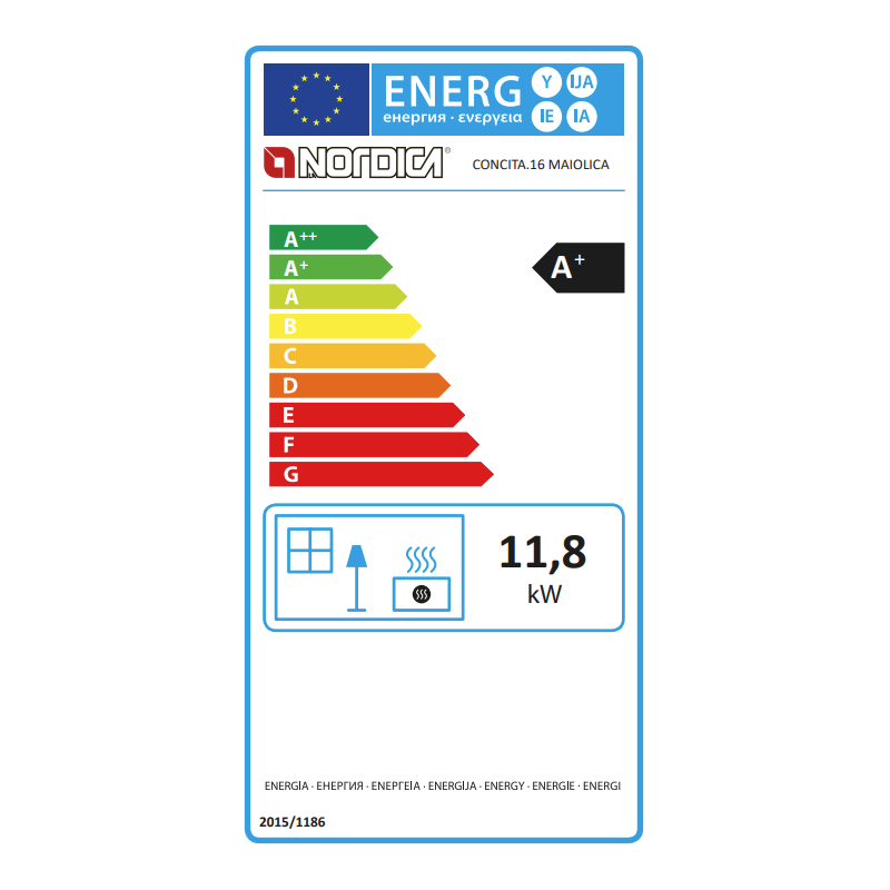Poêle à bois La Nordica Concita 2.0 11,8 kW