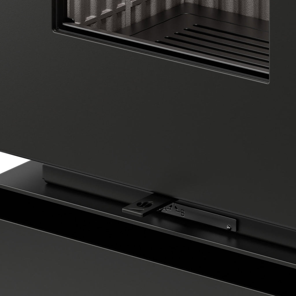 Thermorossi poêle à bois Zen O Evo6 noir mat avec four et range-bûches 7,7 kW - image 7