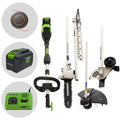 Greenworks GD48TX - Débroussailleuse multifonction à batterie 48 V 5 Ah - vue 1