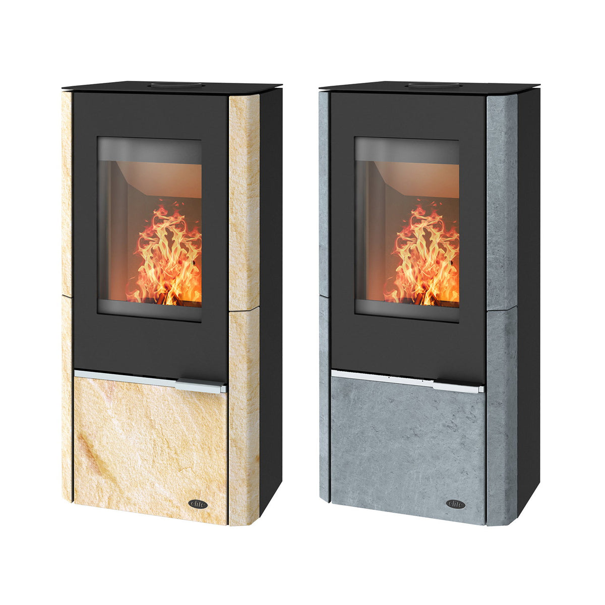 Poêle à bois Fireplace Elite Oregon E6904 pierre de sable 6,9 kW